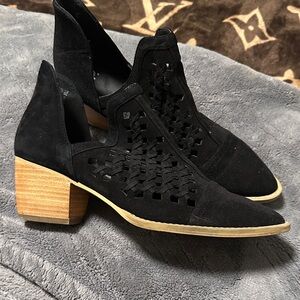 BP WESTERN Black Suede Women's Ankle Boots